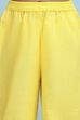 Yellow Cotton Solid A-Line Suit Set image number 2