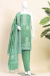 Purple Jacquard Traditional Weaving Unstitched Suit Set image number 5