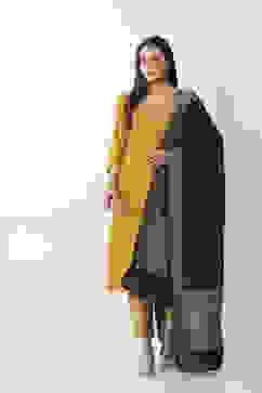 Green Black Art Silk Dupatta image number 0