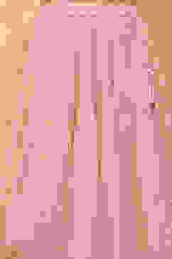 Peach-Toned Poly Chanderi Embellished Straight Lehenga Set image number 2