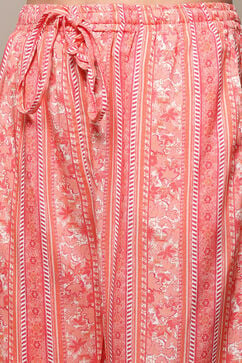 Coral Rayon Printed 2 Piece Sleepwear Set image number 2