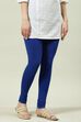 Camel Cotton Blend Solid Churidar image number 2