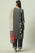 Red LIVA A-Line Kurta Palazzo Suit Set image number 4