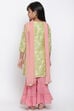 Green And Pink Sharara Kurta Sharara Suit Set image number 5