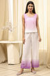 Pink Cotton Schiffli Straight Suit Set image number 7