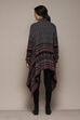 Black Cotton Straight Yarndyed Sweater image number 5