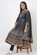 Red Cotton Anarkali Kurta Churidar Suit Set image number 0