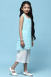 Yellow Schiffli Cotton Kurta & Cropped Palazzo image number 4