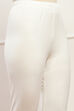 Camel Cotton Blend Solid Churidar image number 1