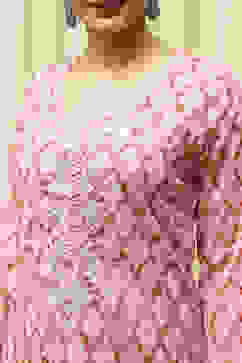 Coral Cotton Printed Unstitched Suit Set image number 2