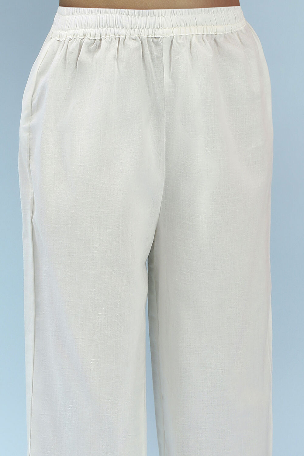 Coral Cotton Printed Straight Suit Set image number 2