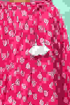 White Shirt Style Top teamed with Pink printed Lehenga Set image number 2