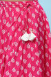 White Shirt Style Top teamed with Pink printed Lehenga Set image number 2
