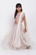 White Floral Lehenga Set image number 2