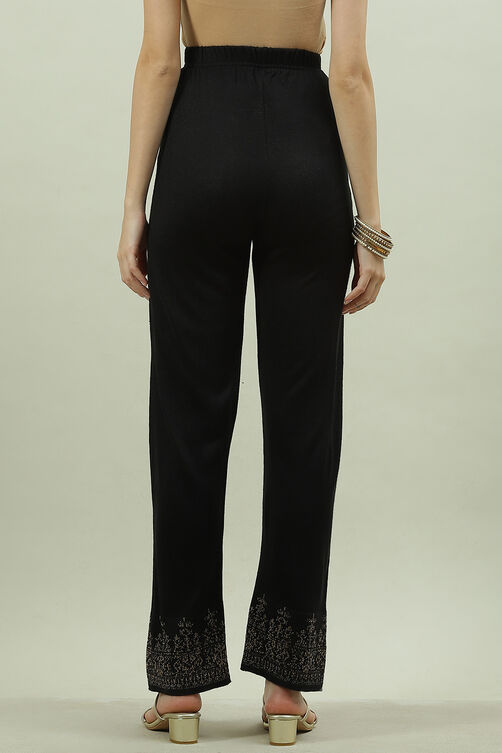 Deep Red Acrylic Pants image number 4