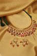 Gold-Plated Brass Traditional Necklace Set image number 3
