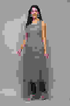 Turquoise Poly Modal Layered Printed Kurta Churidar Suit Set image number 8