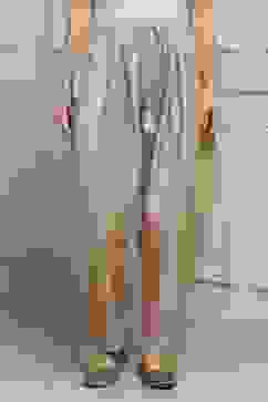 Beige Polyester Salwar Pants image number 4