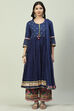 Pink Cotton Anarkali Kurta Palazzo Suit Set image number 8