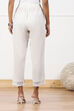 White Regular Cotton Pants image number 5