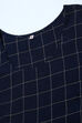 Navy Cotton Straight Kurta Palazzo Suit Set image number 2