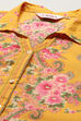 Yellow Cotton Straight Kurta image number 1