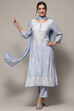 Pastel Pink Rayon Unstitched Suit set image number 1