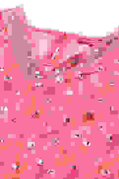 Pink Cotton Blend Layered Printed Suit Set image number 2