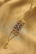 Gold Black Brass Bracelet image number 0