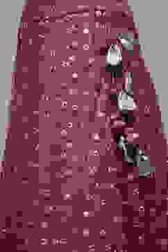 Pink Nylon Lehenga Set image number 6