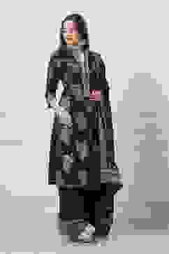 Black Cotton Straight Kurta Palazzo Suit Set image number 5