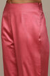 Pink Viscose Gathered Kurta Pants Suit Set image number 2