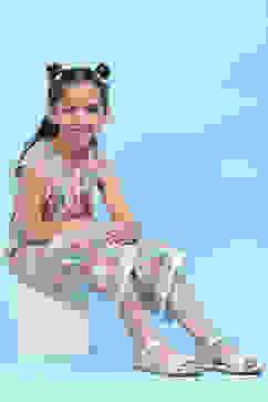 Peach Cotton Straight Jumpsuit image number 5