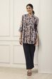Beige Viscose Rayon Straight Kurta image number 0