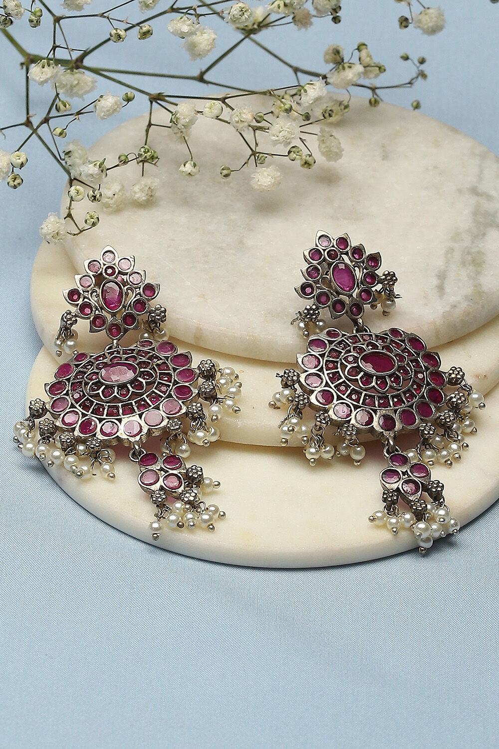 Pink Brass earrings image number 0