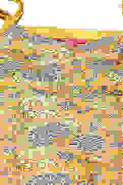 Yellow Poly Viscose Straight Printed Suit Set image number 1