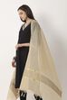 Beige Art Silk Dupatta image number 1