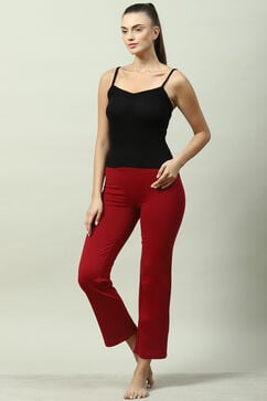 Maroon Relaxed Pant image number 5