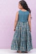 Blue Art Silk Lehenga Set image number 4