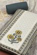 Fern Green Cotton Printed Embroidered Unstitched Suit Set image number 1