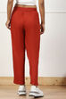 Black Solid Mid-Rise Regular Pants image number 5