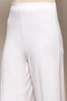 Beige Viscose Blend Solid Palazzo image number 1