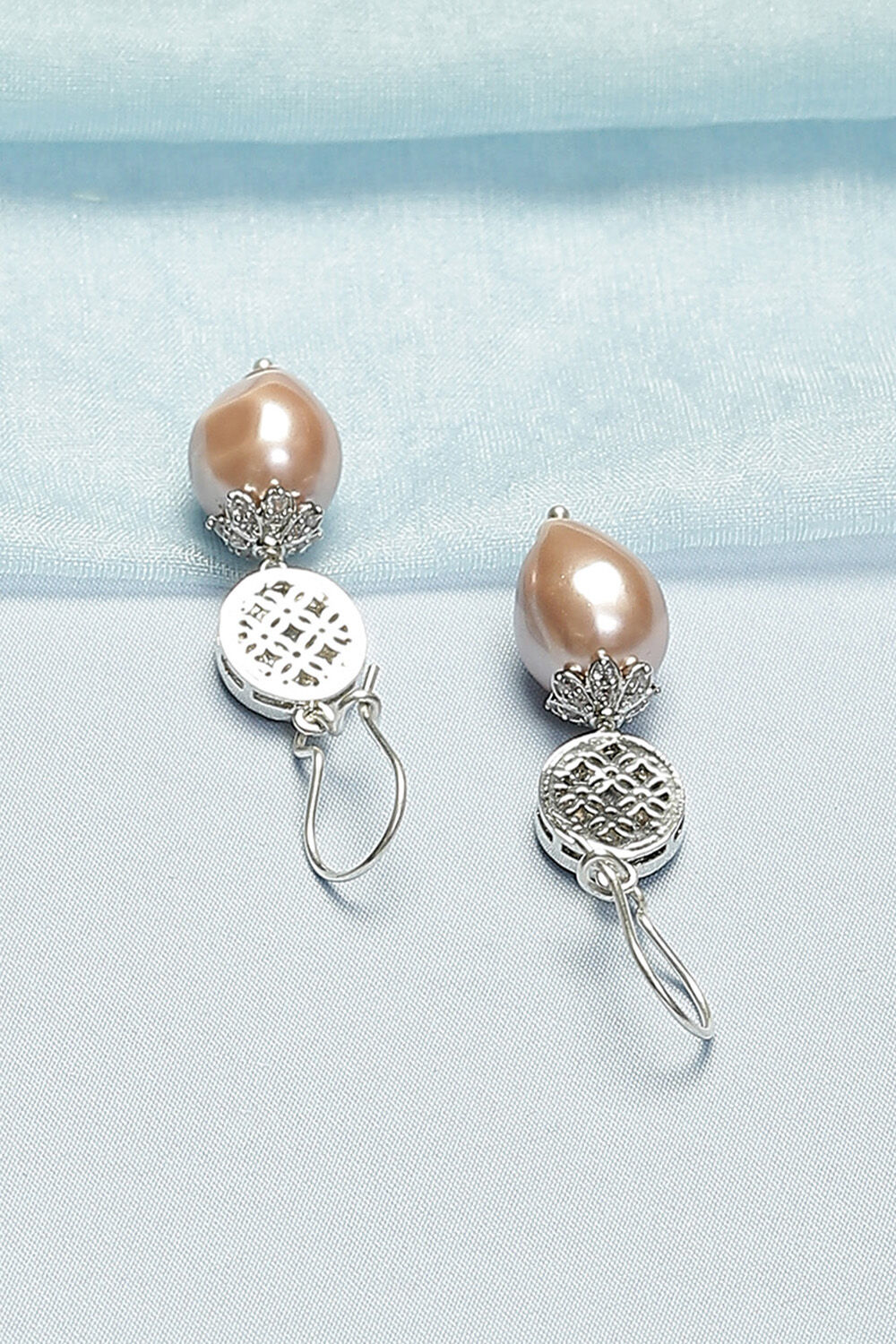 Taupe Brass Earrings image number 2