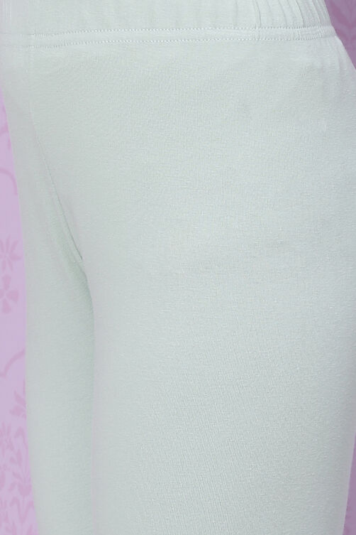 Light Blue Art Silk Flared Kurta Churidar Suit Set image number 5