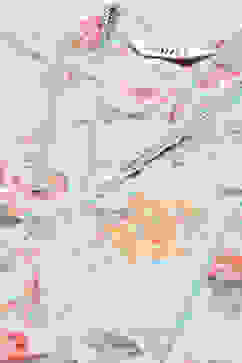 Turquoise Blue Floral Printed Straight Kurta image number 1