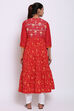 White Cotton Straight Printed Kurta image number 5