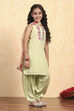 Sea Green Polyester Straight Solid Suit Set
