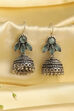 Mint Green Brass Jhumka image number 0