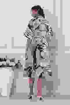 Black Cotton Poplin Flared Dress image number 3