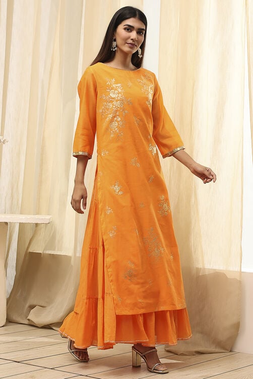 Black Poly Chanderi  Dress image number 4